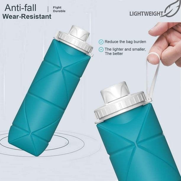 Botella de Agua de Plástico SIN BPA, Antigoteo, Reutilizable