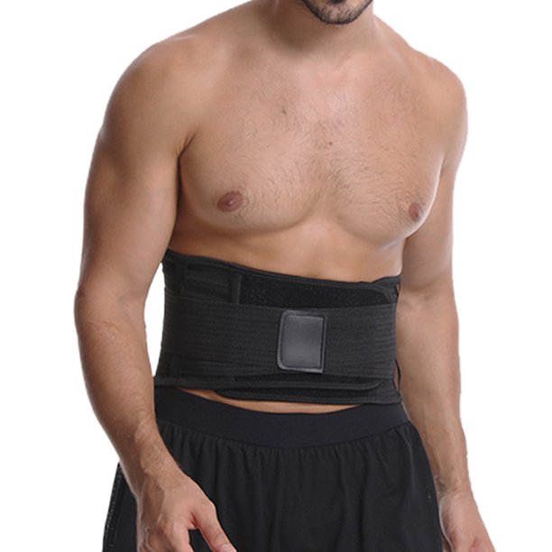 Faja de compresión ajustable para hombre y mujer, cinturón de soporte  Lumbar de malla transpirable para