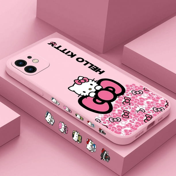 Funda Original Compatible Con Iphone Xr Con Un Diseño De Hello Kitty Lazos  Rojos Y Topos con Ofertas en Carrefour