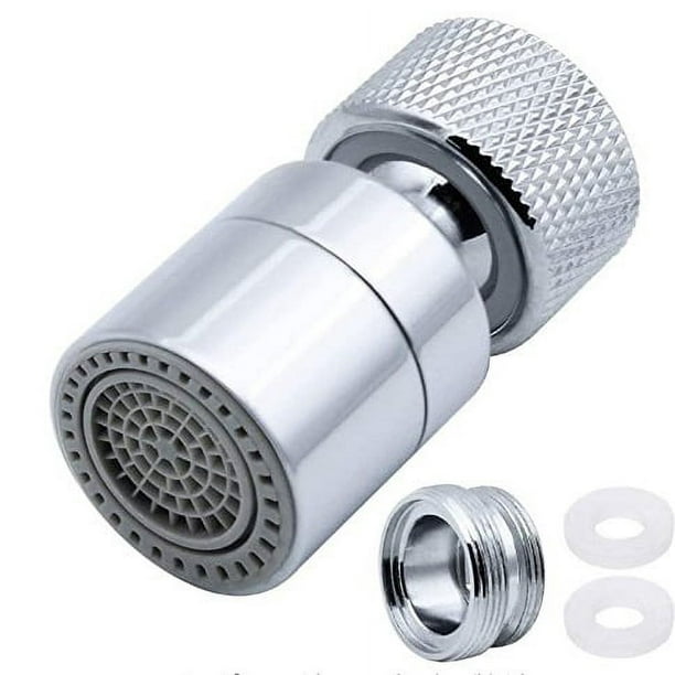 Aireador de grifo giratorio de 360°, latón, 2 modos, filtro de grifo de  cocina ajustable, burbujeador con adaptador de boquilla, para grifos con  boquilla roscada