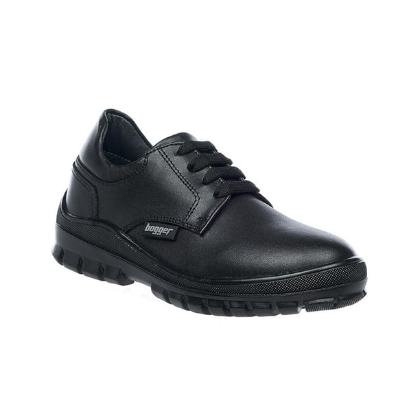 Zapatos Escolares Casuales Para Niños Juvenil Piel Negros Con Agujeta 131N14 negro INCÃ“GNITA 131B14 | Walmart en línea