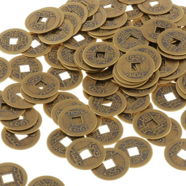 Monedas de la fortuna china de 1 pulgada Feng Shui I-ching Monedas