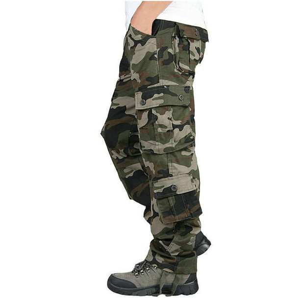 Pantalones de Peto Resistentes Al Desgaste Con Múltiples Bolsillos de Camuflaje Grueso de Algodón Puro de Talla Grande Para Hombre Odeerbi ODB-6 Walmart en línea