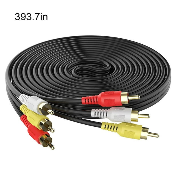 Cable Hdmi a 3rca, adaptador de conector de cable Av de 5 pies / 1.5 m Hdmi  macho a 3-rca Video Audio Av