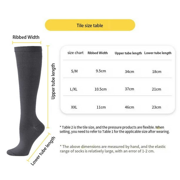 1 par de calcetines de enfermera hasta la rodilla, calcetines de compresión  energizantes cómodos para mujeres y hombres, suaves
