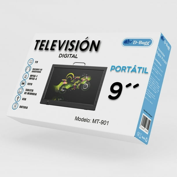 Televisión Digital Portátil DBugg NS 1002D / 9 pulg. / Negro, Pantallas, Pantallas, Audio y video, Todas, Categoría