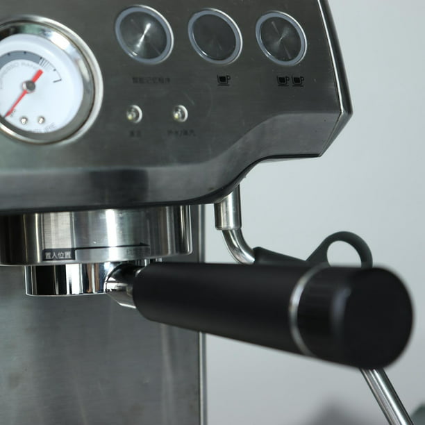 Portafiltro de café sin fondo, soporte de filtro de café sin fondo de 2.283  in para máquina de café semiautomática, dispositivo de espuma de grasa