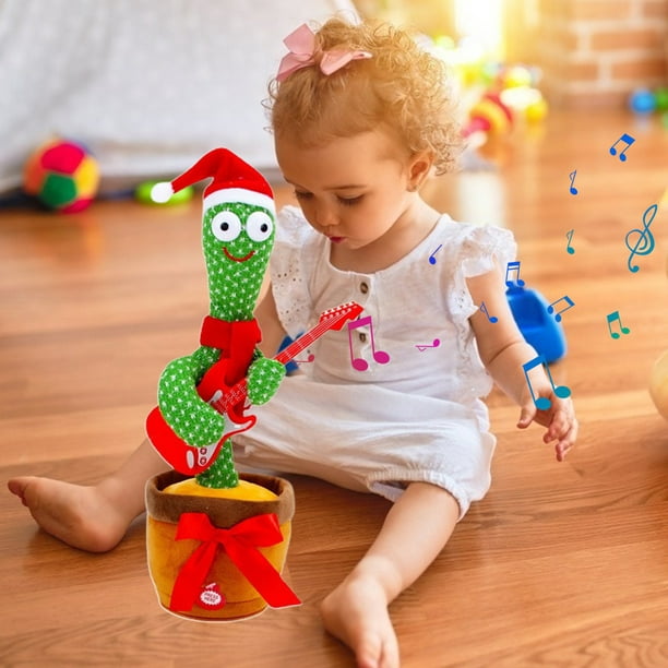 Juguete de cactus de canto y baile de Navidad, juguetes de bebé de