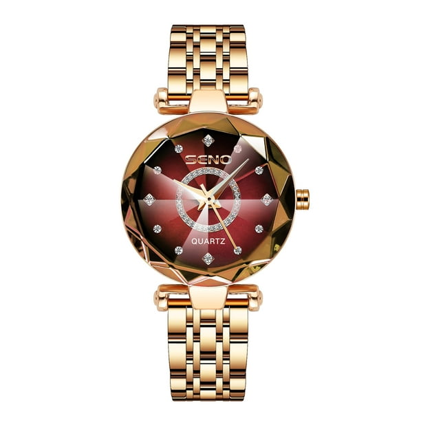 Relojes de lujo para mujer, reloj de pulsera de cuarzo femenino
