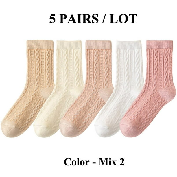 Calcetines de algodón finos para mujer, calcetines de algodón suave y  cálido para mujer, calcetines de corte de cuarto de tobillo, 5/10/25 pares