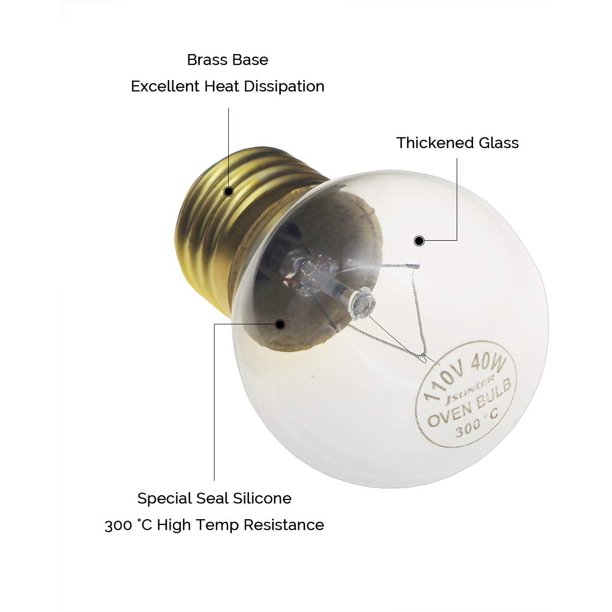 Bombilla Para Electrodomesticos De 40 Vatios, Bombilla Para Horno De  Microondas