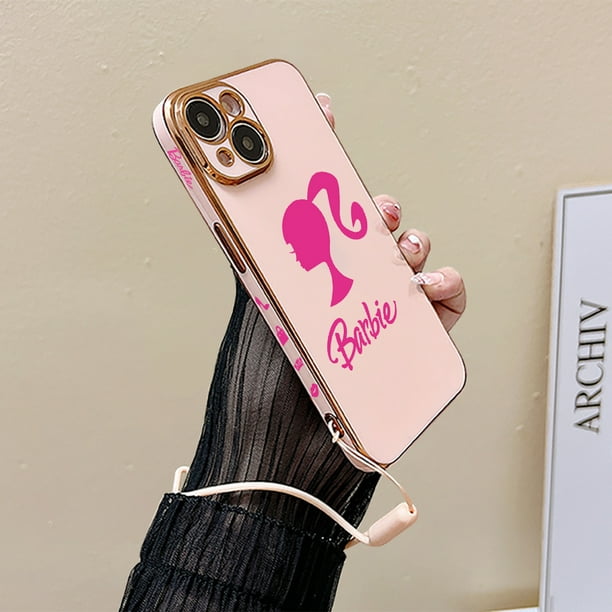 Coverzs Coverzs Funda silicona con cuerda iPhone 12 Pro Max (rosa) - Nombre  + Nombre