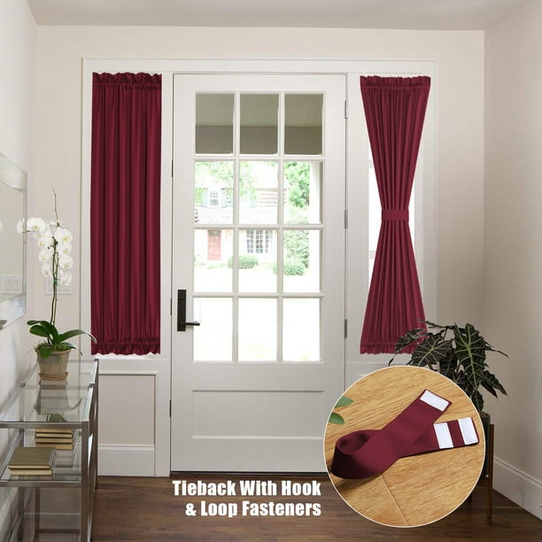  ZAQYCM Barra de cortina de ventana de madera para cortinas con  ojales, barra redonda opaca para puerta corrediza, dormitorio/puerta, juego  de barra de ducha de baño con soportes y gancho (tamaño