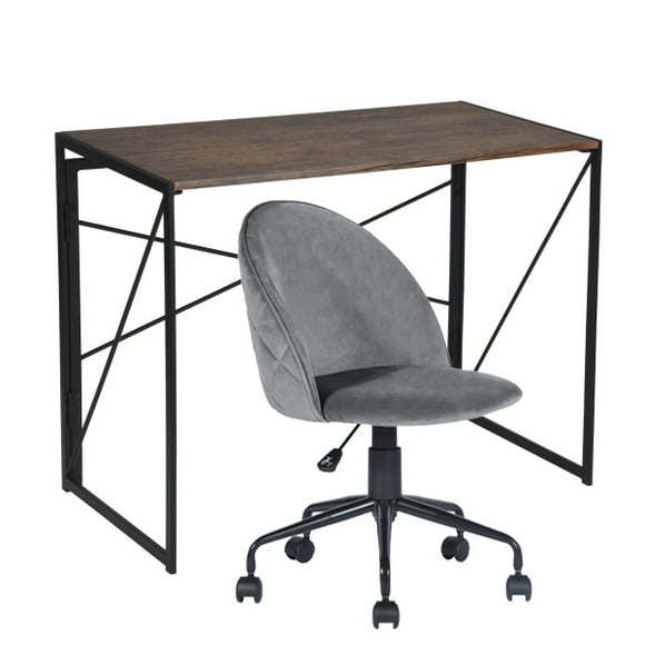 escritorio de computadora escritorio oficina y silla escritorio student marron furniturer juego de muebles