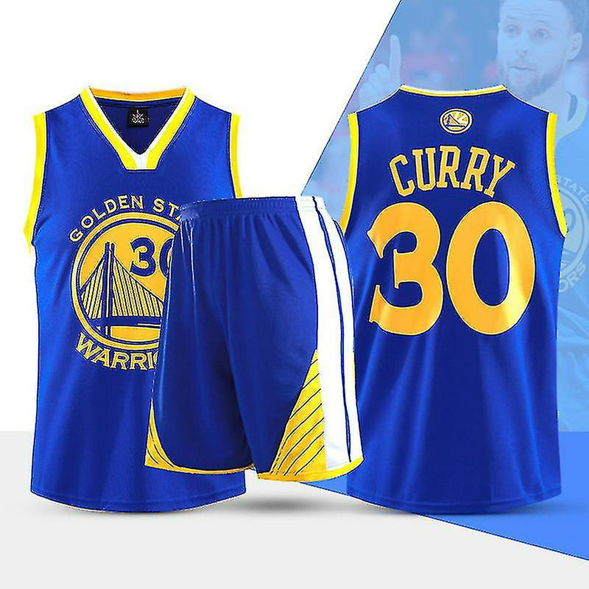 Niños Golden State Warriors Jersey 30 Curry Conjunto NBA Camiseta De  Baloncesto Uniforme Tops + Shorts Traje