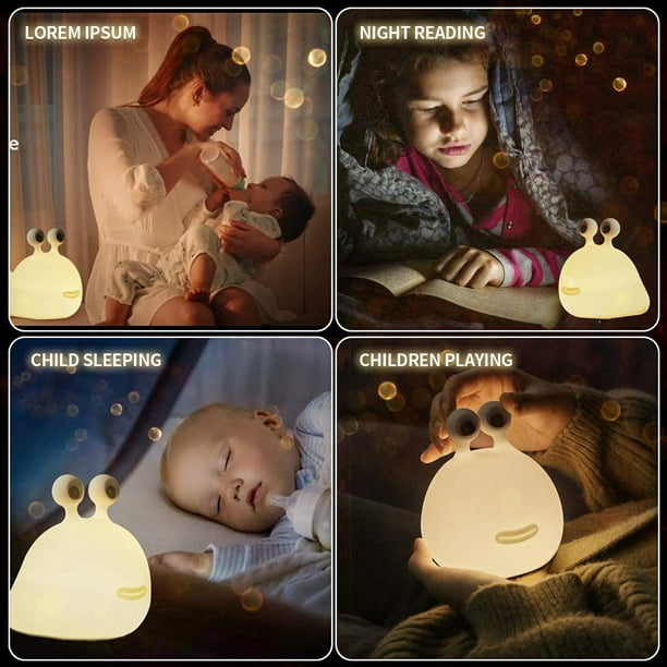 Luz nocturna para niños pequeños, luz de pulpo de silicona para