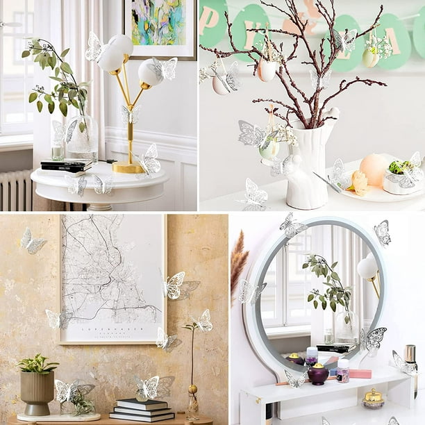 Mariposas decorativas pared Blanco en Decoración y Complementos compra  online en Sanara: decoración, baño, cocina, mesa, regalo e infantil