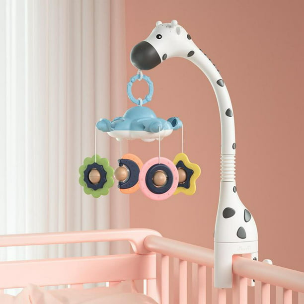  nicknack Móvil de bebé para juguetes de cuna con música y  luces, móvil para cuna de bebé para bebés de 0 a 6 meses : Bebés