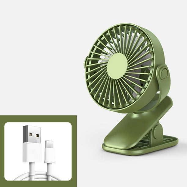 Ventilador USB, mini ventilador de escritorio con potente flujo de aire,  mini ventilador portátil de 3 velocidades para escritorio, mesa, hogar  JFHHH pequeña