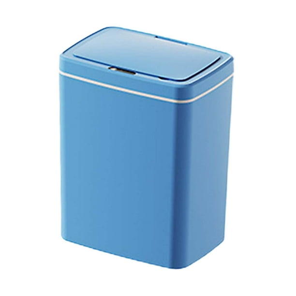 Cubo de basura inteligente de 16 l, cubo de basura automático para cocina,  Blanco Soledad Bote de basura inteligente