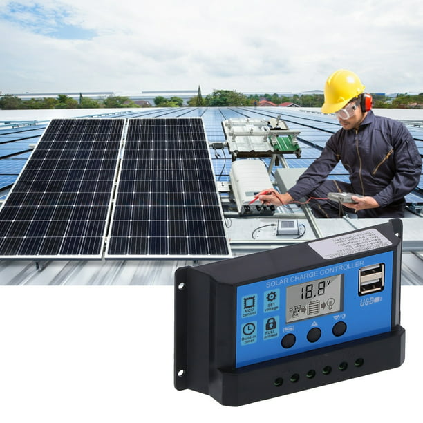 Placa solar + control de carga + bateria