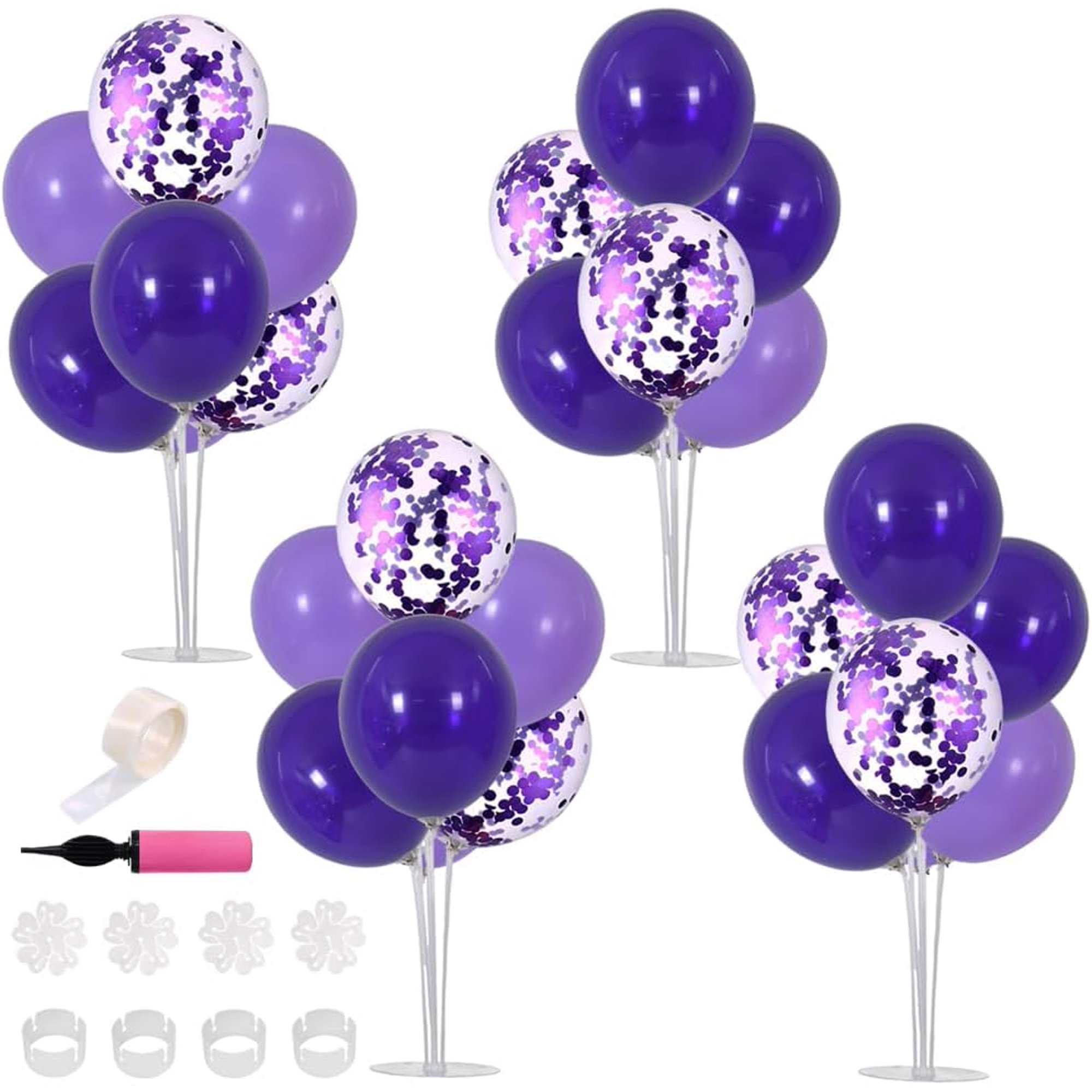 TONIFUL Centros de mesa con globos dorados para mesa, kit de soporte para  globos dorados para decora Casa de los Tesoros