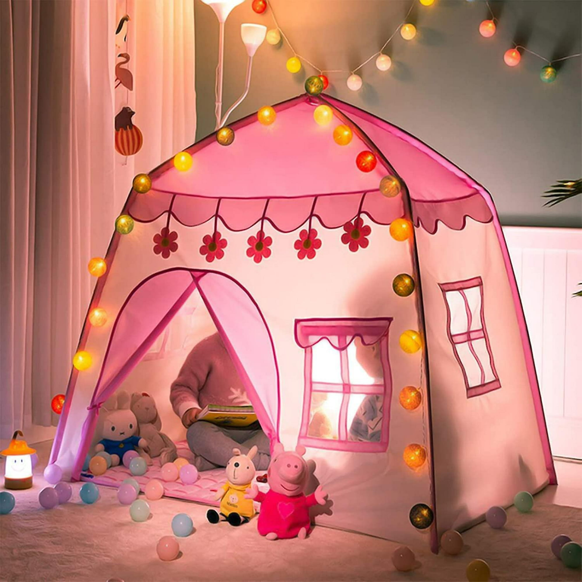 Tienda de campaña de princesa, regalos sorpresa para niñas de 3 años de  edad, castillo de juegos para interiores y exteriores, juguetes no incluidos