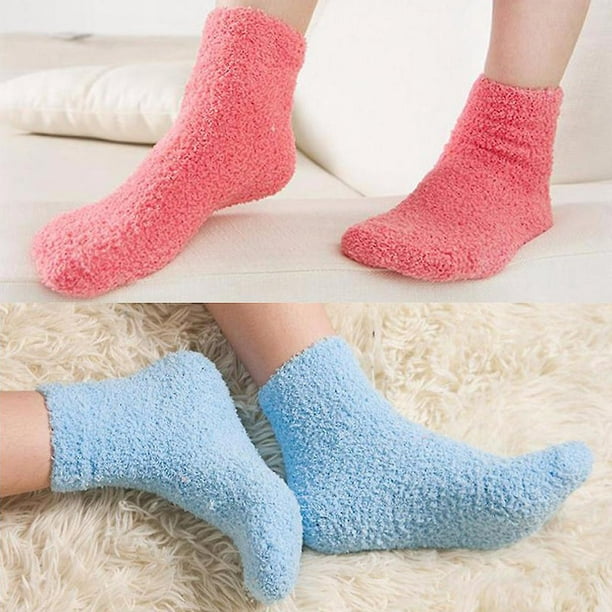 Calcetines De Nieve Gruesos Con Forro Polar Para Mujer 8pare