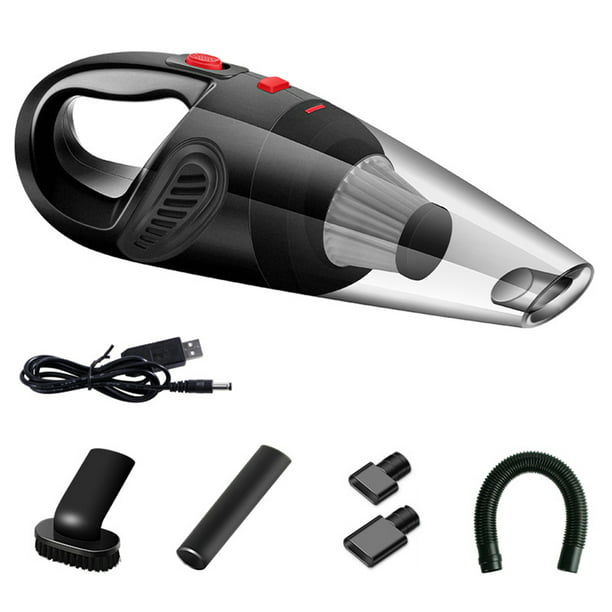  Pssopp Aspiradoras de mano, mini aspiradora de mano de bajo  ruido, potente carga USB, aspiradora inalámbrica para el hogar, automóvil,  CC 7.4 V 120 W : Hogar y Cocina