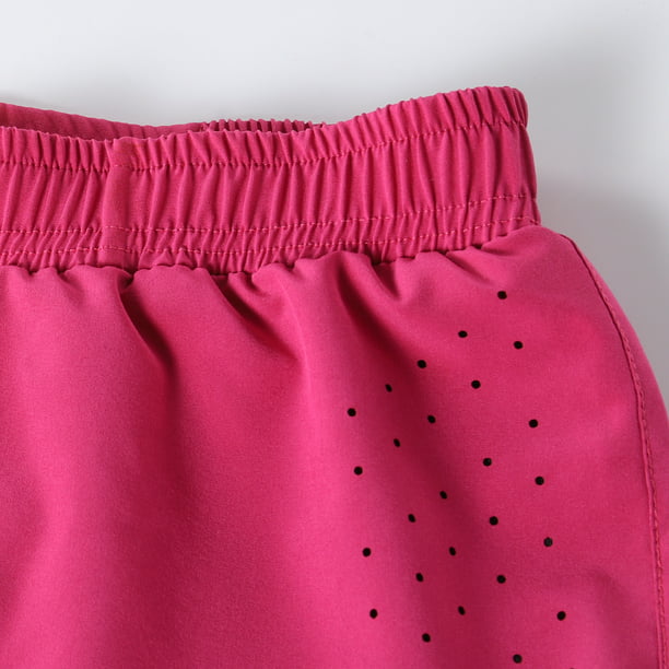 Shorts deportivos Pantalones cortos para correr 2 en 1 para mujer de secado  rápido transpirables par Lixada
