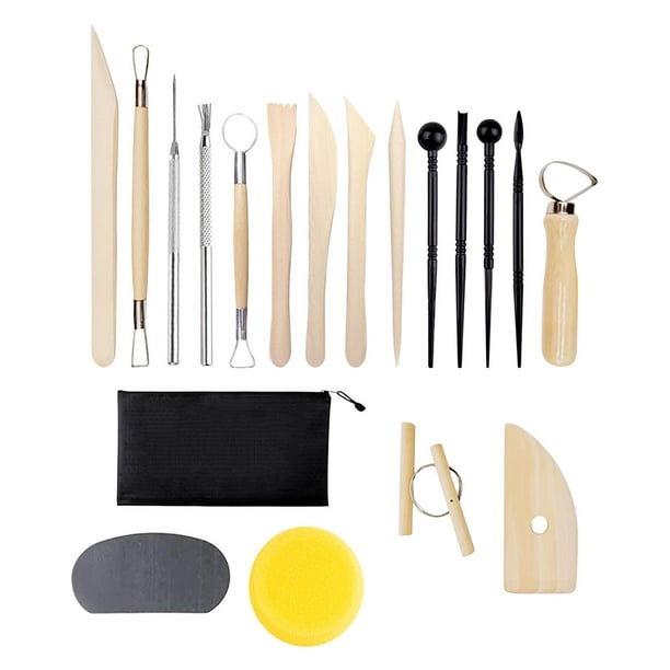 Kit de herramientas de arcilla, 25 herramientas de arcilla polimérica, kits  de herramientas de escultura de arcilla de cerámica, juego de herramientas