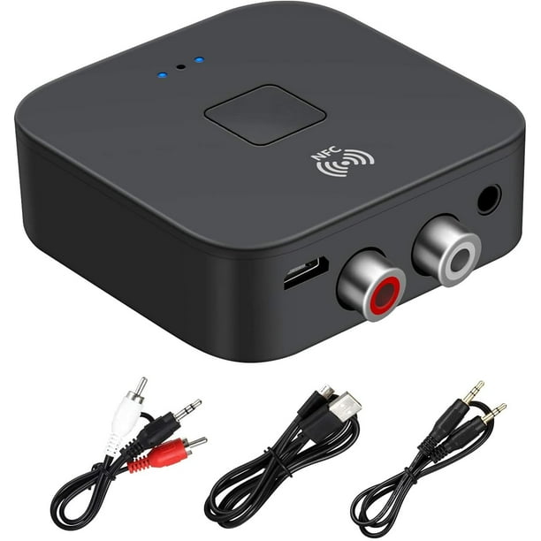 Receptor NFC Bluetooth 5,0 RCA Jack 3,5mm adaptador inalámbrico HiFi  receptor de Audio Bluetooth par liwang