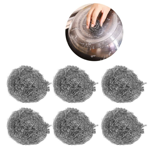 Estropajos Para Fregar Bola 30PCS Esponjas De Acero Inoxidable Fregadores  Herramienta De Limpieza De Cocina Baño Para Hornos Domésticos Sartenes De  Cocina Ollas De Limpieza OTVIAP Stainless Steel Scrubbers