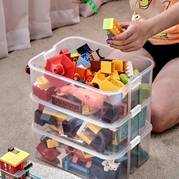 Moyic Caja de almacenamiento de plástico para niños, gran