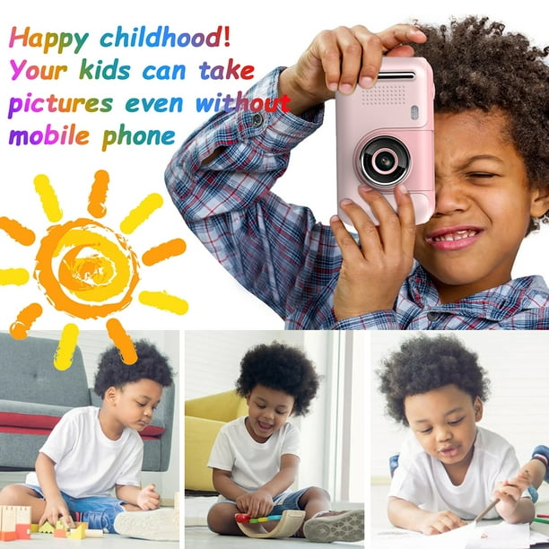 Cámara digital IPS de 2,4 pulgadas 40MP 1080P HD Grabadora de video Selfie  para niños (Rosa 8GB) Likrtyny Para estrenar