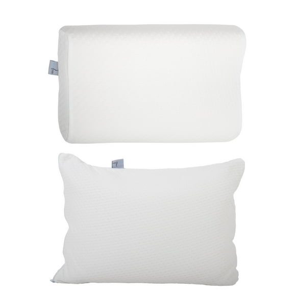 paquete de dos almohadas makura y súper suave  individuales color blanco memory foam two pack mixto