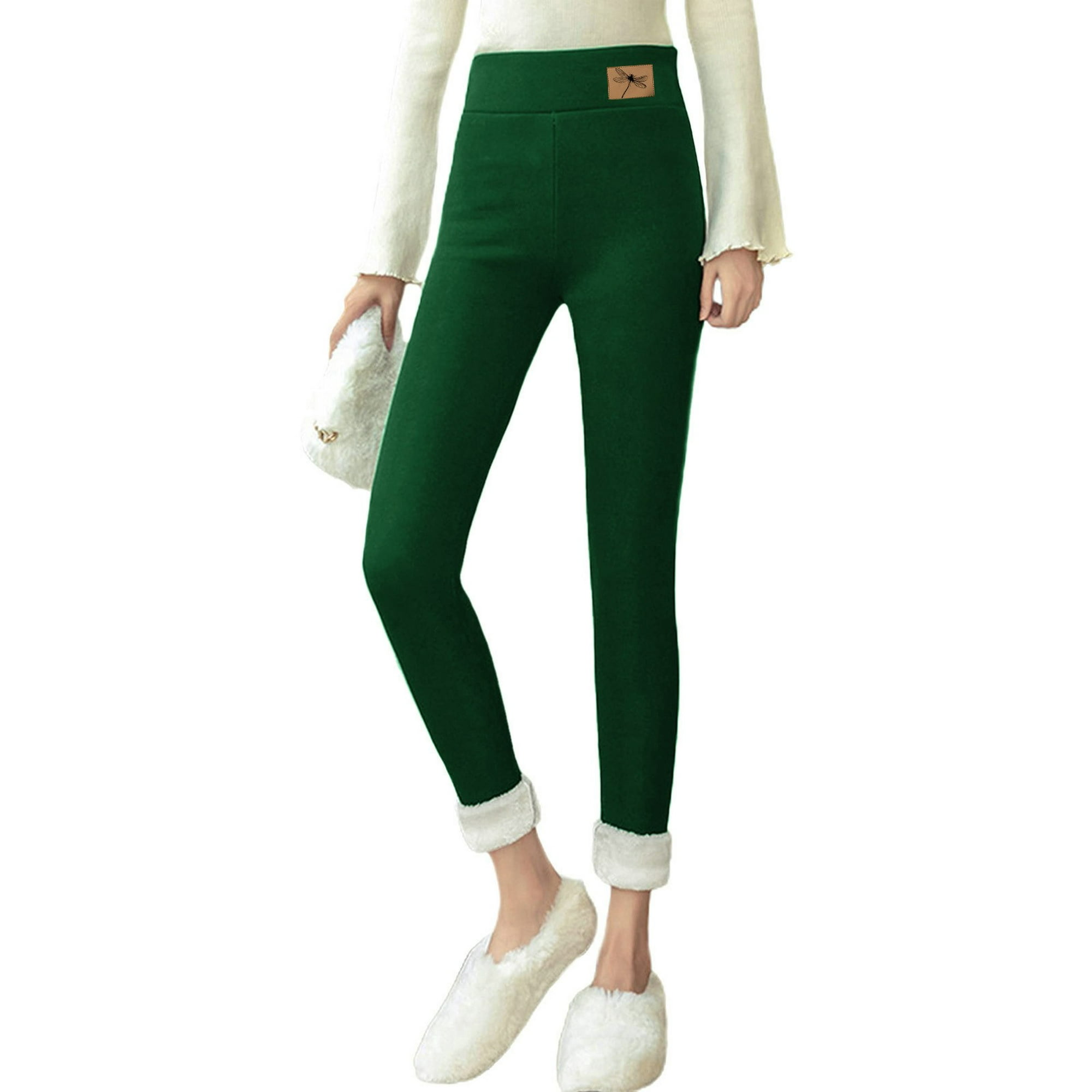 Gibobby Pantalones de invierno para mujer termicos Pantalones casuales de  polainas de cintura alta nuevos, modernos y cómodos para mujer(Blanco,M)
