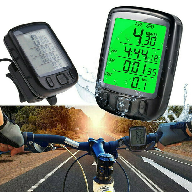 LZKW Cuentakilómetros de bicicleta, odómetro de bicicleta, pantalla LCD,  multifunción, computadora de bicicleta, computadora para deporte,  equitación