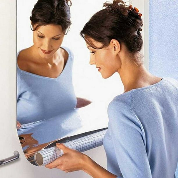 Pegatinas de espejo de pared, superficie de espejos flexibles convenientes  móviles, pegatina resistente a roturas, accesorios para el hogar Decoración