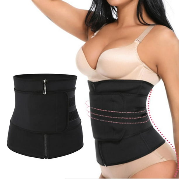 Fajas de neopreno para mujer Sudor cinturo Entrenador Control de barriga  Cinturón - XL XL Yinane entrenador de cintura para mujeres