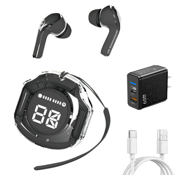 Audífonos Inalámbricos Bluetooth 5.3 de Transparente, Auriculares con  Microfono, Audifonos Inalambricos Compatible para iPhone Samsung Huawei  Laptop, Audífonos deportivos Para Escuchar Música Videos : :  Electrónicos