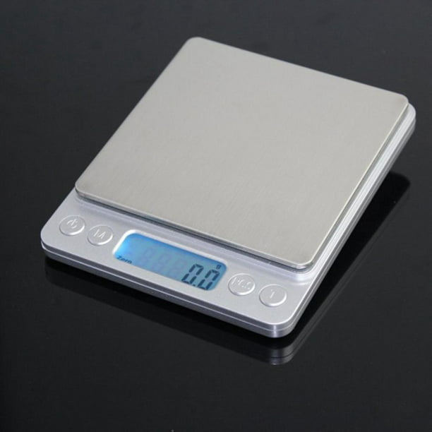  Báscula de gramo de 7.76 oz/ 0.00 oz, báscula digital de  bolsillo de 3.53 oz, peso de calibración, mini báscula de joyería, báscula  de cocina, conversión de 6 unidades, pantalla de