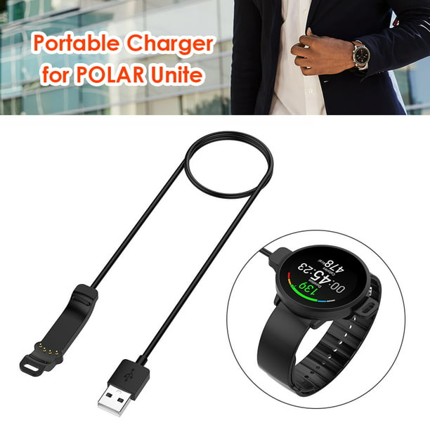 Cable de carga de reloj inteligente de 1 m, pulseras, línea de cargador de  alimentación USB para POLAR Unite