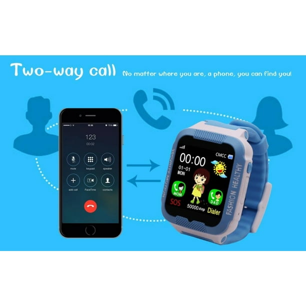 Reloj de posicionamiento GPS para teléfonos inteligentes para niños Abanopi  DS39 azul