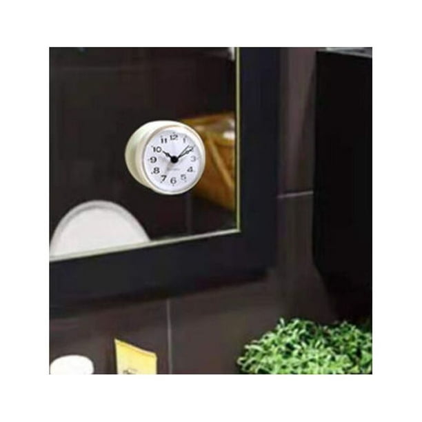  Pilipane Mini reloj redondo impermeable con ventosa