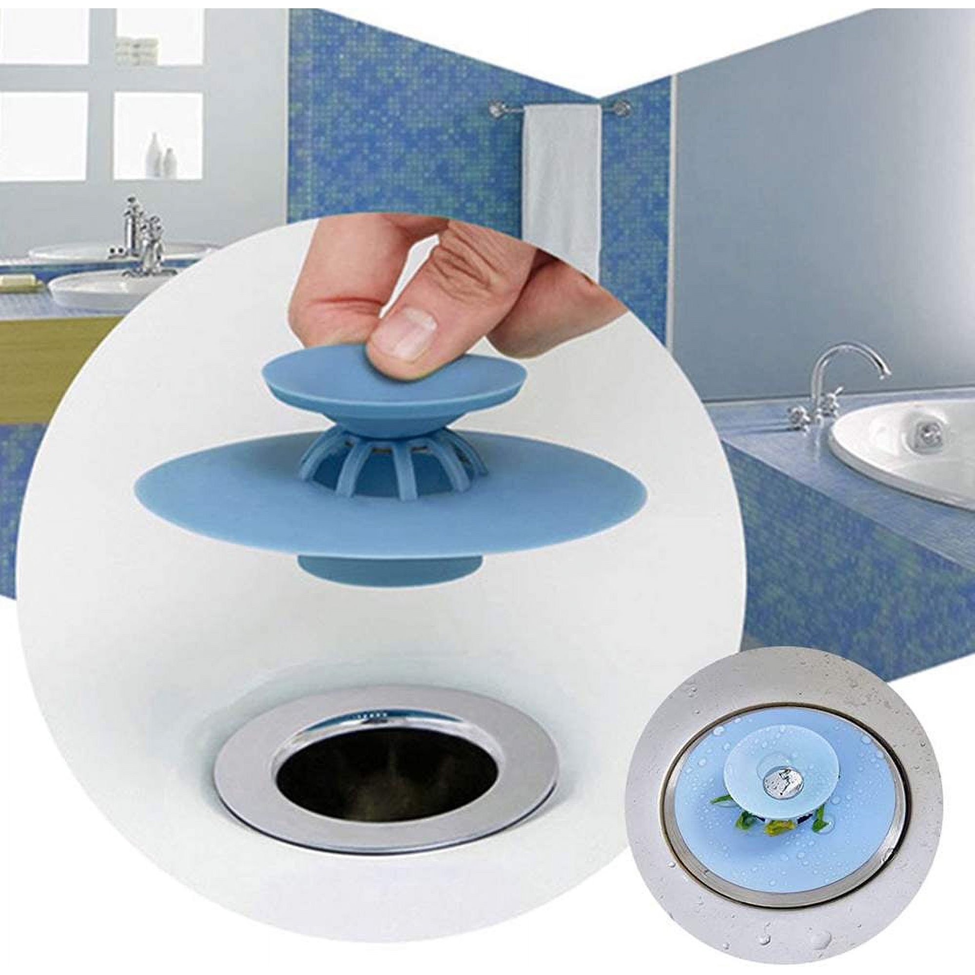 Paquete de 2 tapones para bañera, tapón de desagüe para bañera, tapón de  silicona universal para des YONGSHENG