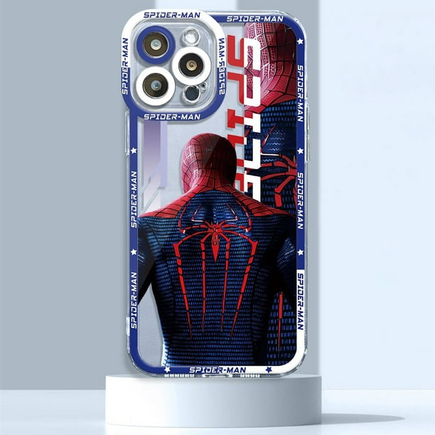 Marvel Spiderman Iron funda para Apple iPhone 12 Mini 14 Plus XR 8 13 Pro Max SE 7 6s 11 Pro XS X funda transparente Fivean unisex | Walmart en línea