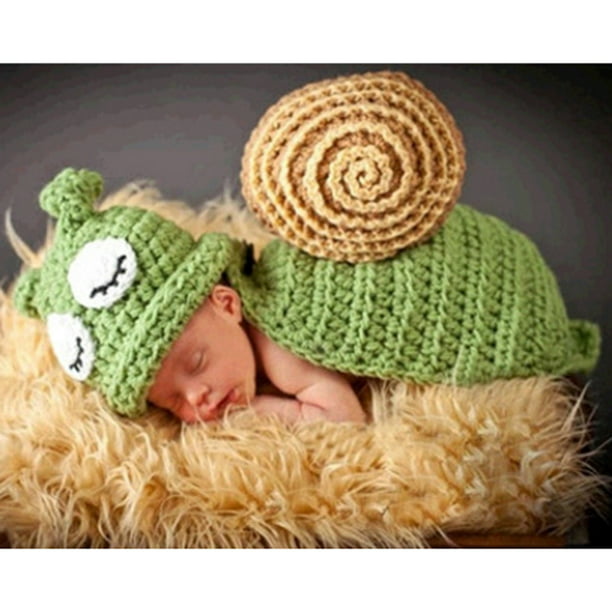 Lindos bebés niñas recién crochet traje de punto fotografía accesorios de  fotografía trajes Macarena Accesorio de fotografía de bebé recién nacido