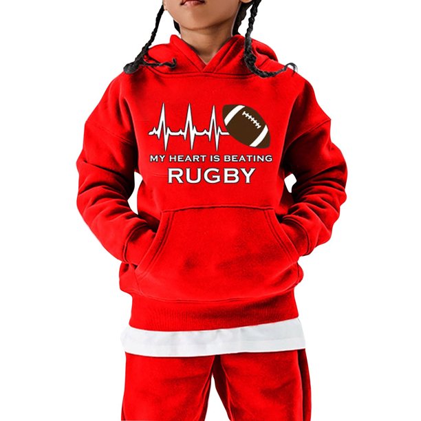 Gibobby Sudadera con capucha al fútbol americano Regalo deportivo Sudadera  para adolescentes Jugador de rugby vintage Deportes Niños Niñas de  rugby(Negro, 11-12 Años)