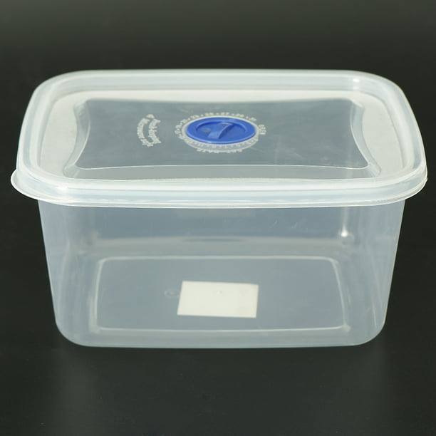 Depósito para guardar comida rectangular transparente